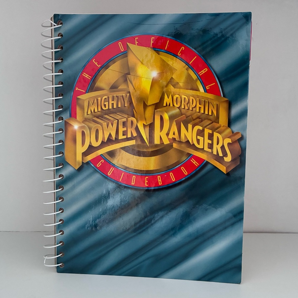 Vintage THE OFFICIAL MIGHTY MORPHIN POWER RANGERS GUIDEBOOK Spiral Hardcover